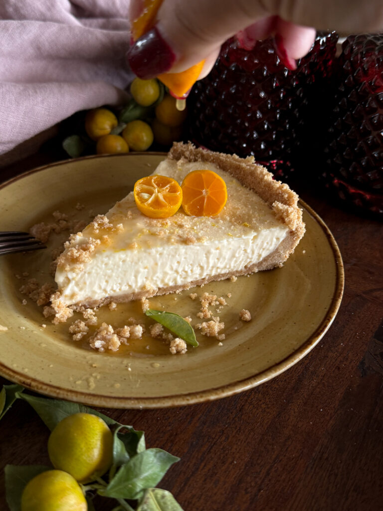 slice of calamansi pie