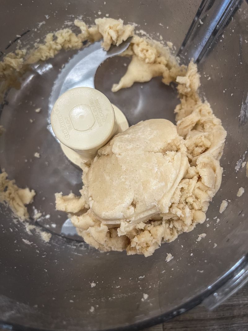 pie dough in food processor