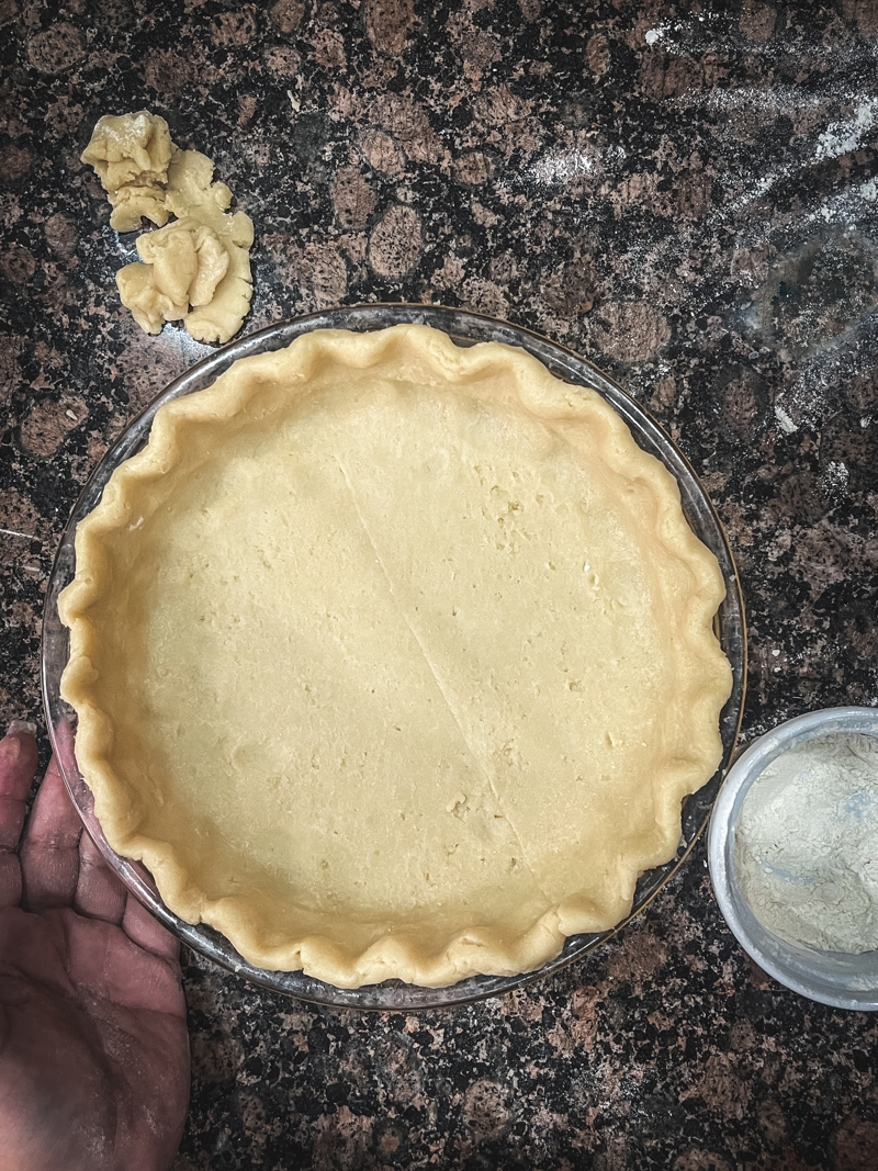 pie crust in pie plate