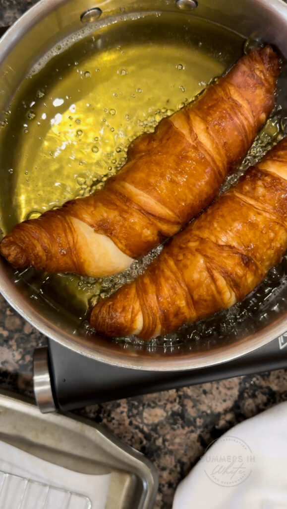 frying croissants