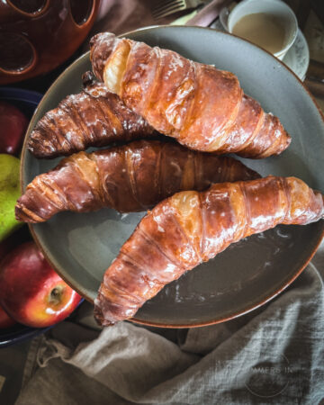 Glazed Fried Croissants